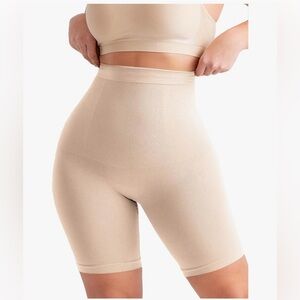 SHAPERMINT High Waisted Body Shaper Shorts Shapewear for Women Tummy, XL/ 2XL